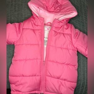 Toddler Pink Puffy Winter Jacket